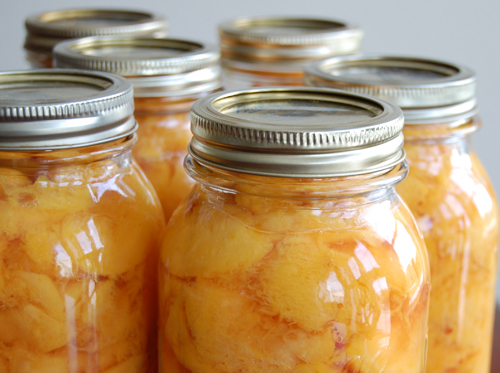 Canned peaches