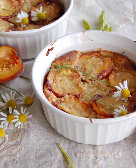 Clafoutis peaches