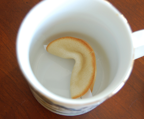 Fortune Cookies inside cup