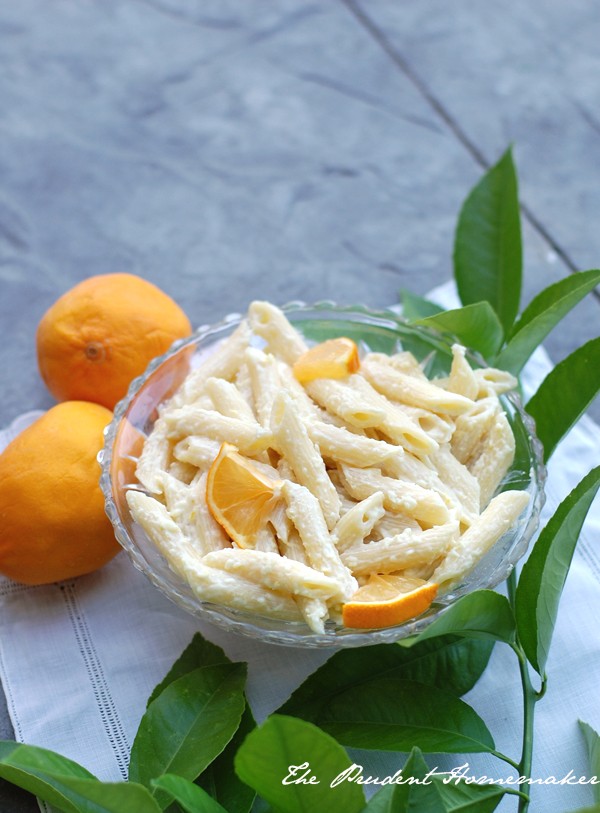 Lemon Parmesan Penne The Prudent Homemaker