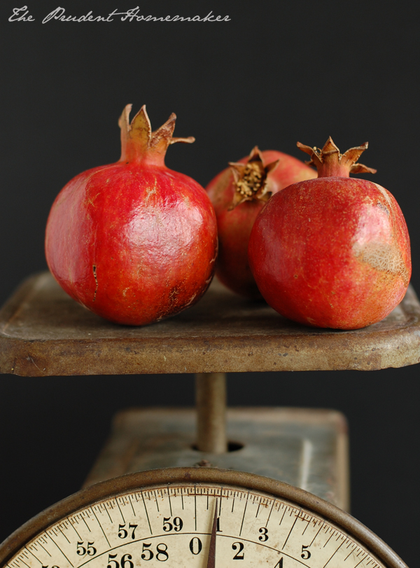 Pomegranates on Scale The Prudent Homemaker