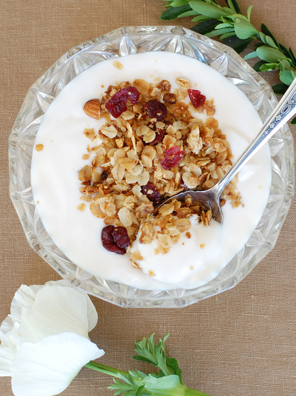 Granola on yogurt-600