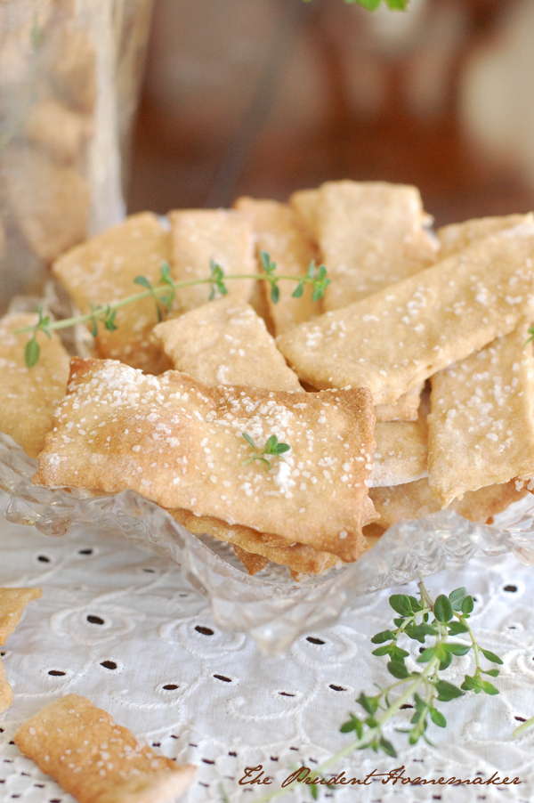 Whole Wheat Crackers The Prudent Homemaker