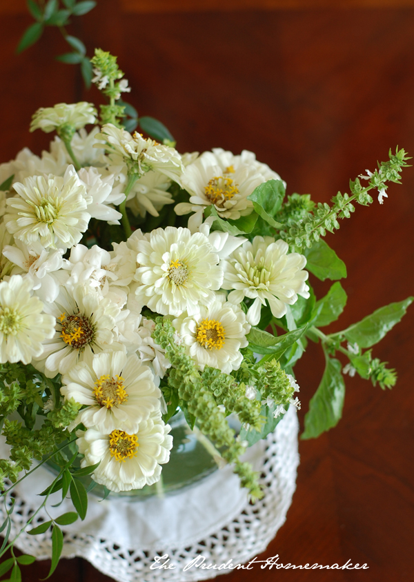 Zinnias Roses and Basil The Prudent Homemaker