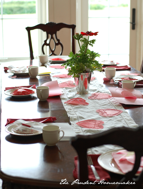 Valentines Table The Prudent Homemaker