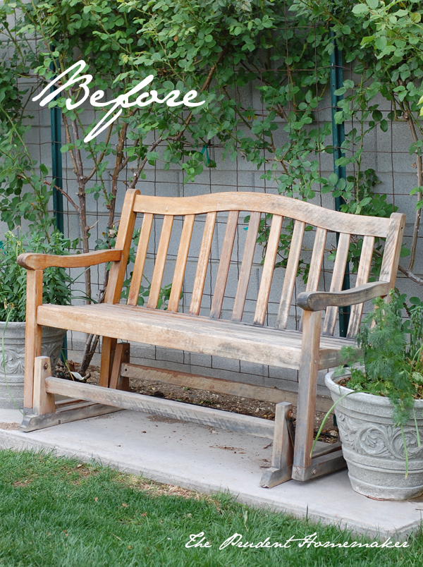 White Bench Before The Prudent Homemaker