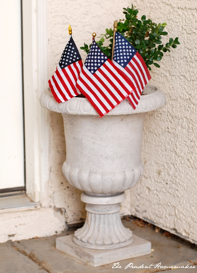 Flags in Urn The Prudent Homemaker