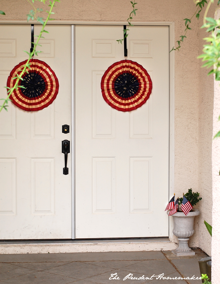 Patriotic front door The Prudent Homemaker