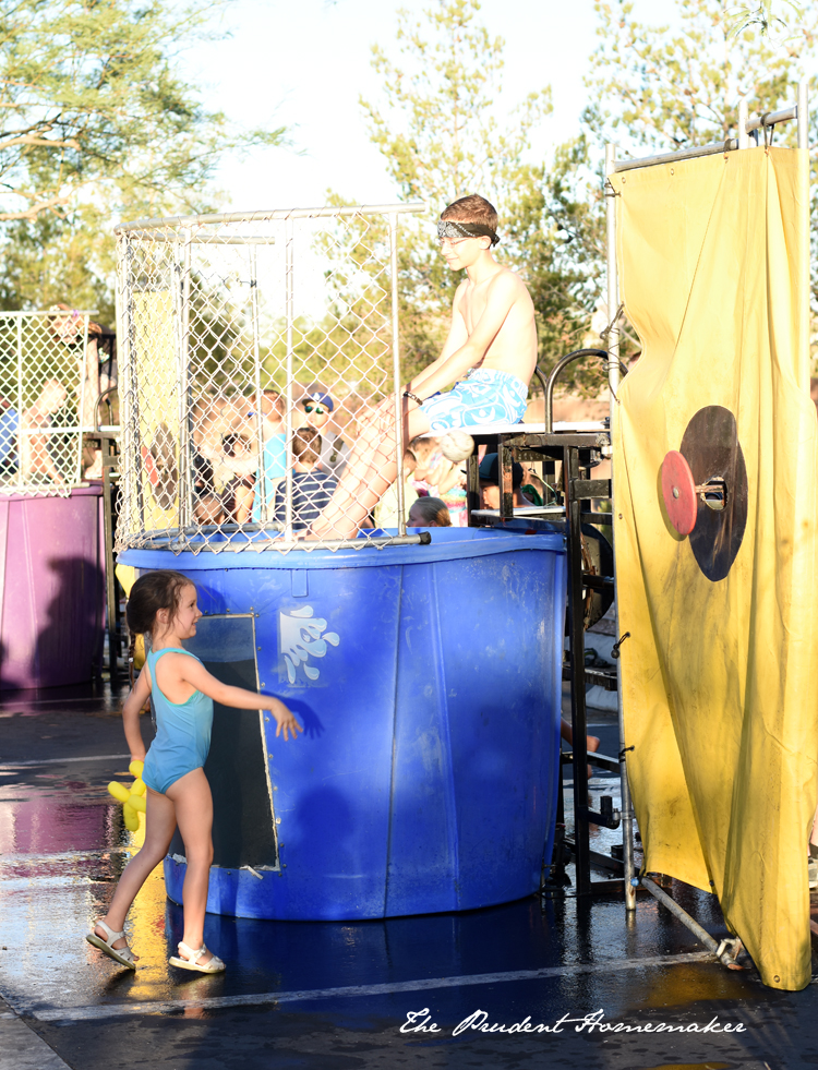 Pioneer Day Dunking her brother