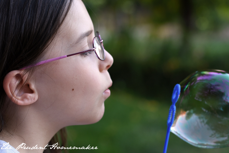 Blowing Bubbles The Prudent Homemaker