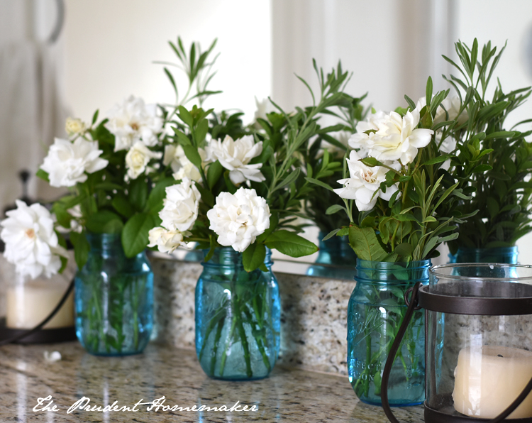 White Roses in Blue Jars 2 The Prudent Homemaker