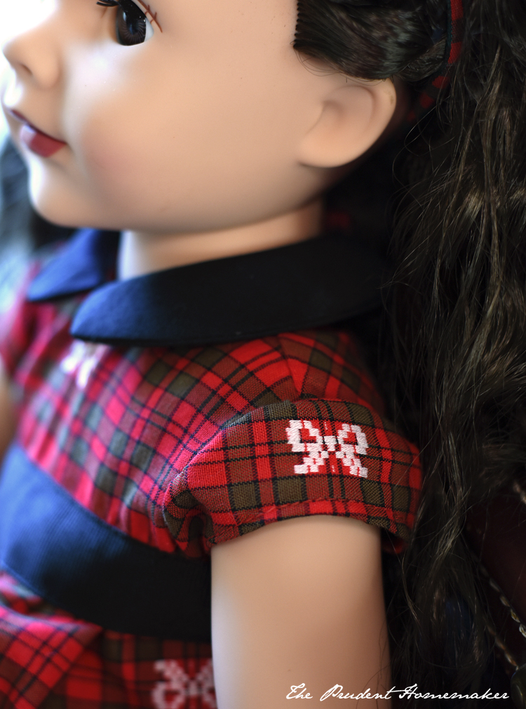 Christmas Doll Dress Detail The Prudent Homemaker