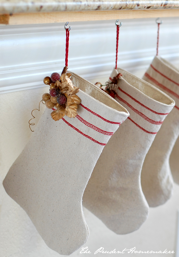Christmas Stockings detail The Prudent Homemaker