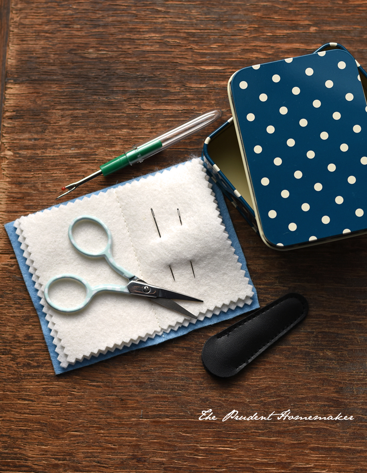 Sewing Kit in a Tin 1 The Prudent Homemaker