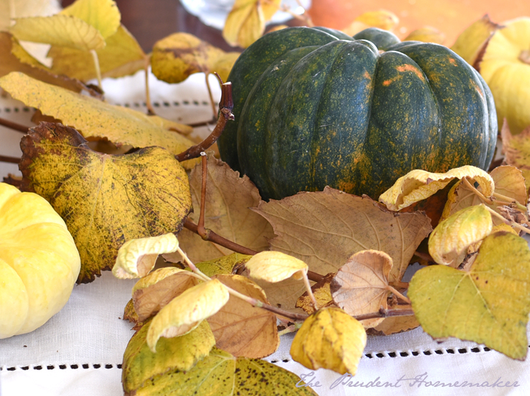 Thanksgiving table detail The Prudent Homemaker