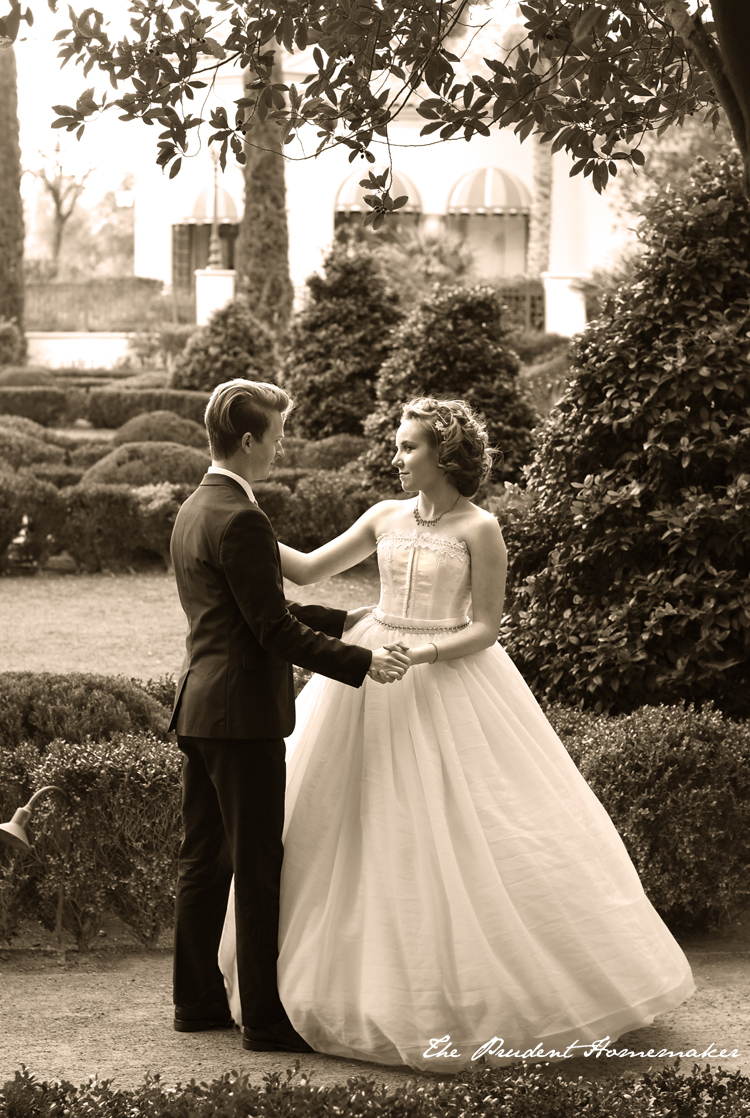 Dancing in the Garden 3 Sepia The Prudent Homemaker