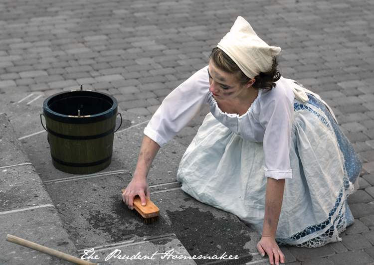 Scrubbing the Steps The Prudent Homemaker