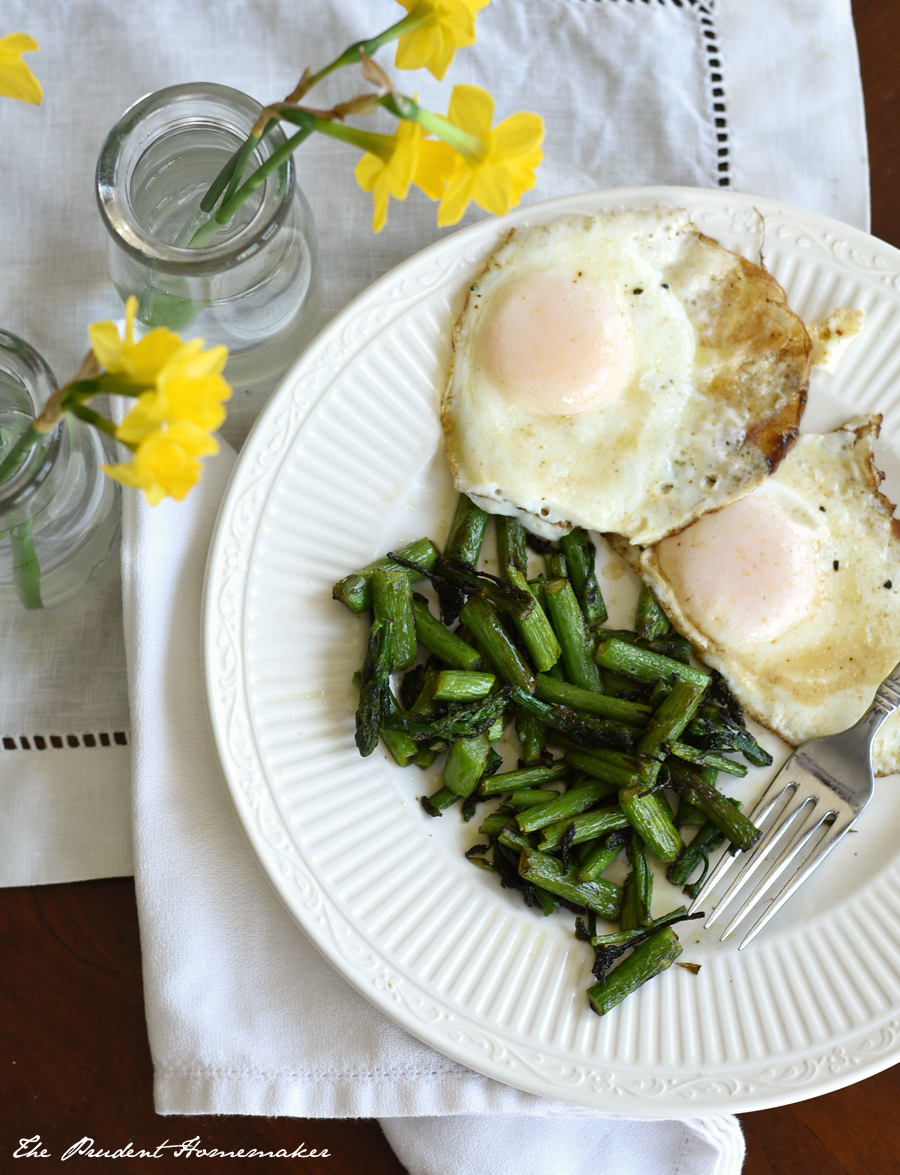 Asparagus and Eggs The Prudent Homemaker