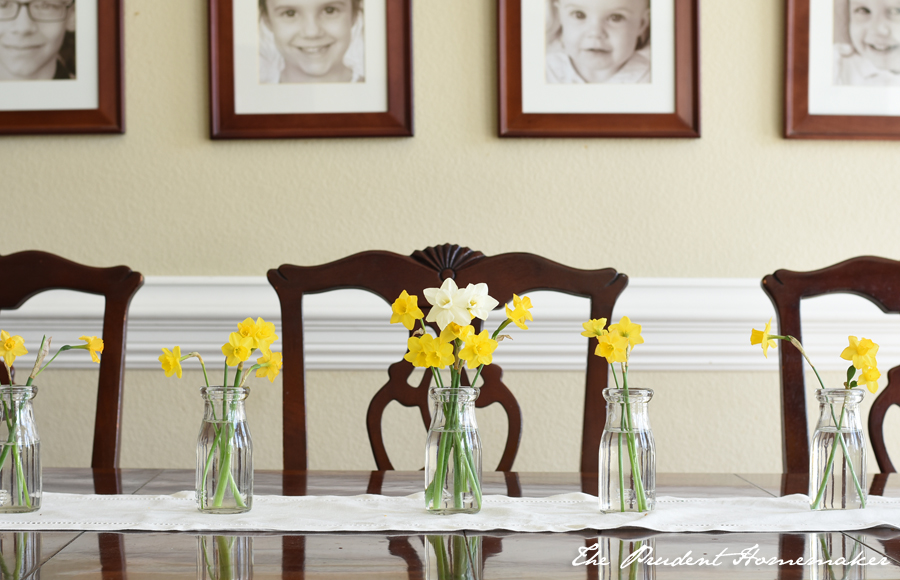 Daffodils on Table The Prudent Homemaker