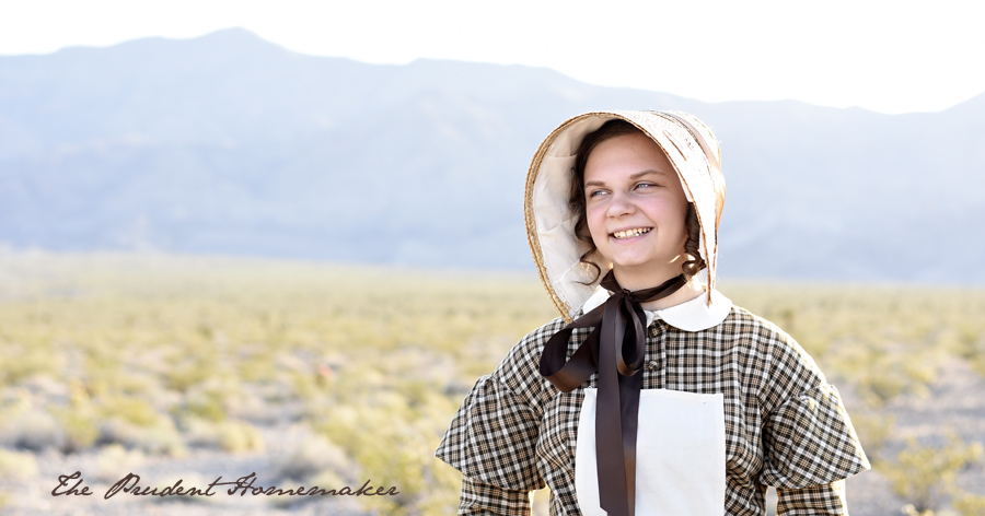 1840's Pioneer Reproduction Dress and Bonnet: Winter's Outfit for a Mormon  Handcart Trek – THE PRUDENT HOMEMAKER