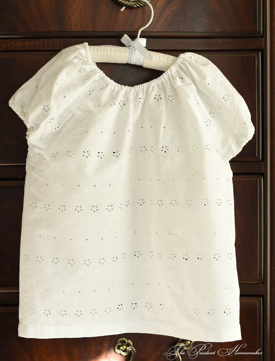 Eyelet Peasant Blouse The Prudent Homemaker