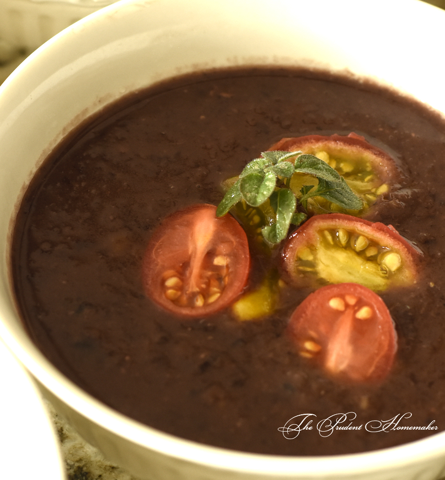 Black Bean Soup The Prudent Homemaker