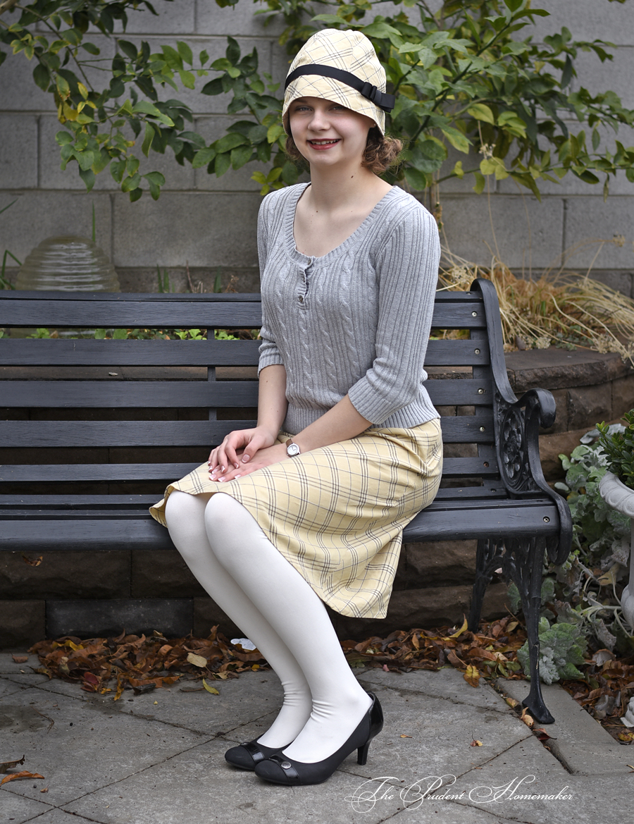 Thrift Store Skirt and Cloche The Prudent Homemaker