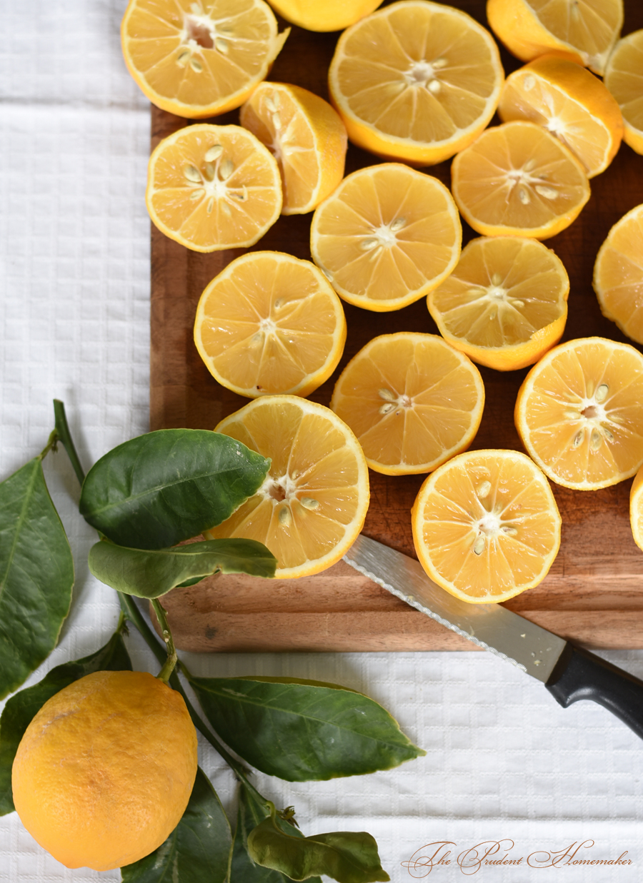 Lemons on Cutting Board The Prudent Homemaker