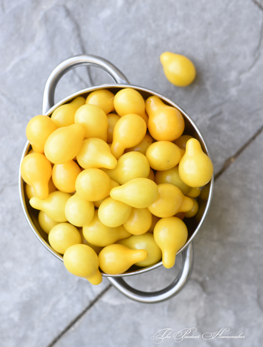 Yellow Pear Tomatoes The Prudent Homemaker