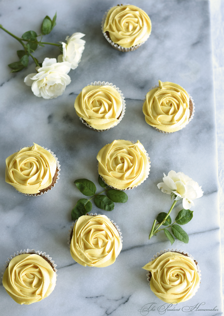 Yellow Rose Cupcakes The Prudent Homemaker
