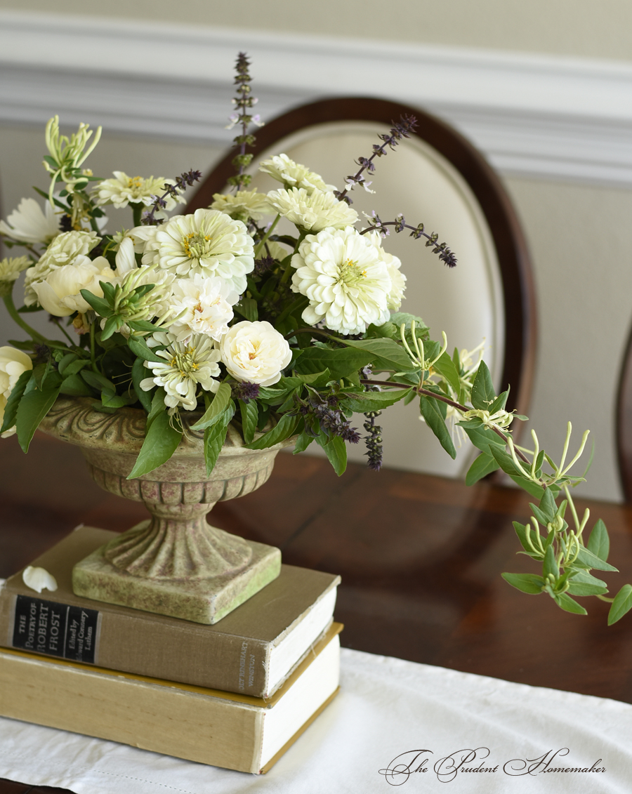 Fall Zinnia Arrangement The Prudent Homemaker