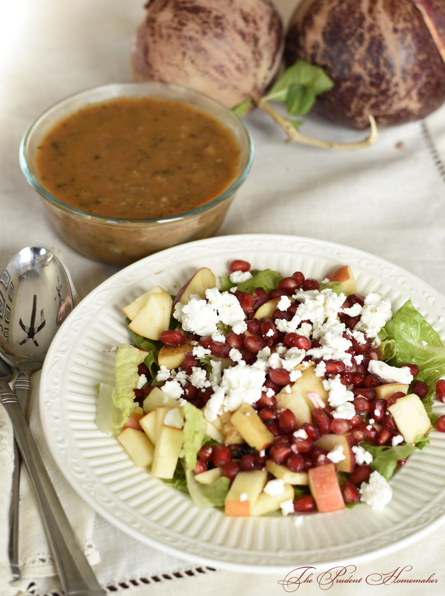 Pomegranate and Apple Salad The Prudent Homemaker