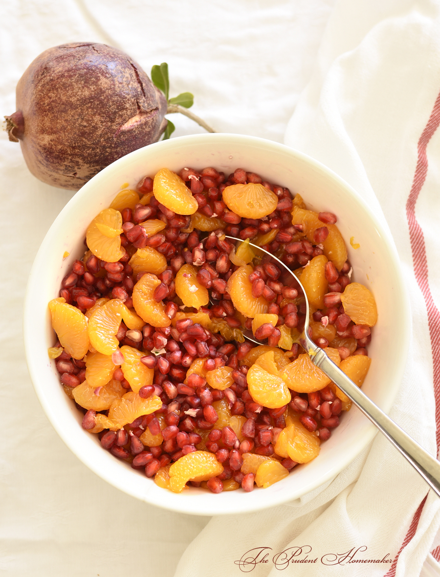 Pomegranate and Mandarin Orange Salad The Prudent Homemaker