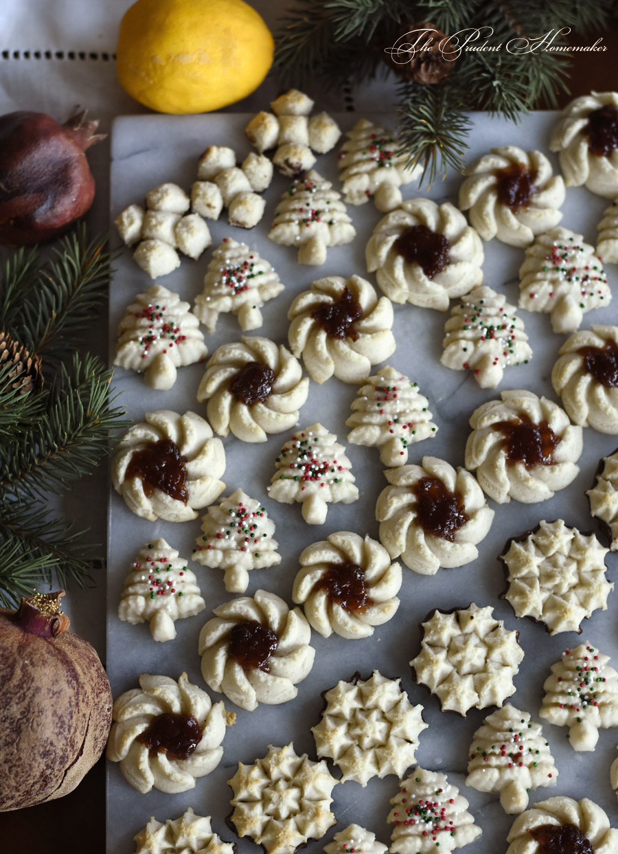 Christmas Spritz Cookies The Prudent Homemaker