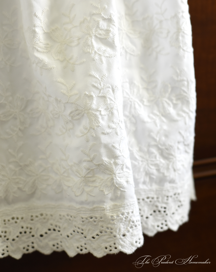 Eyelet Skirt Detail The Prudent Homemaker