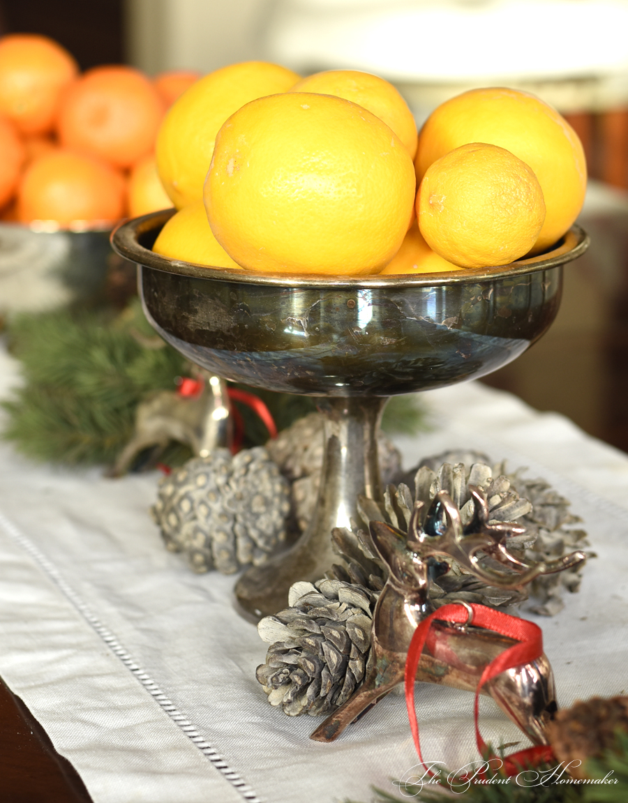Lemons on the Christmas Table The Prudent Homemaker