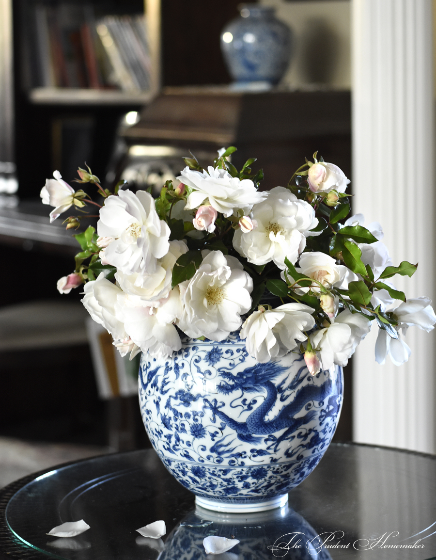 Iceberg Roses in Entry The Prudent Homemaker