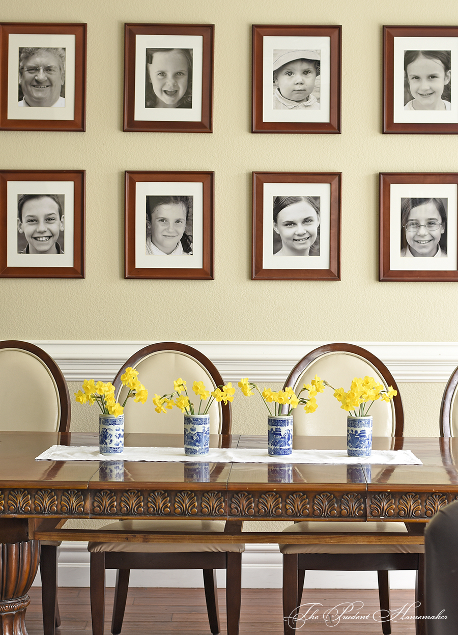 Spring Home Tour Daffodils on Table 2 The Prudent Homemaker