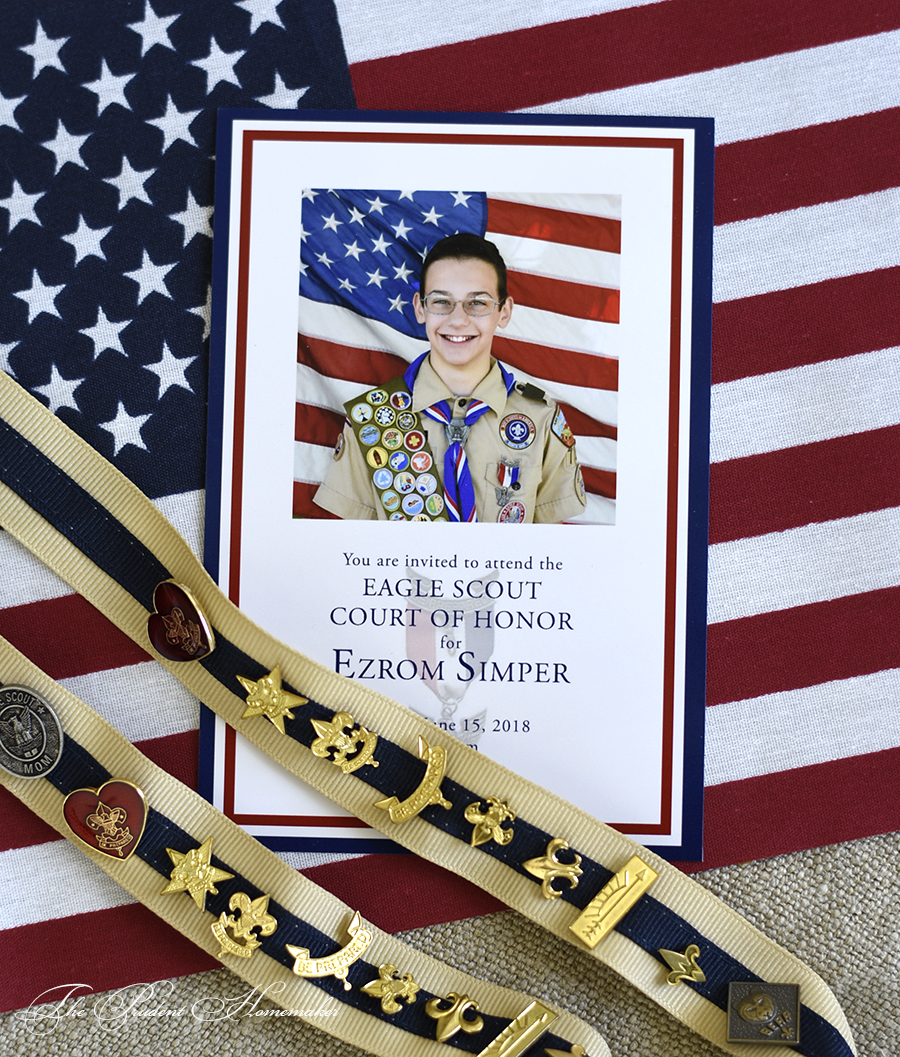 Ezrom Eagle Scout Invitation The Prudent Homemaker
